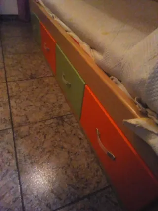 Litera madera con cajones