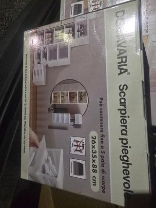 Scarpiera Pieghevole Doravaria 26x35x88 cm