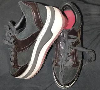 Zapatillas Zara Woman Negro/Gris