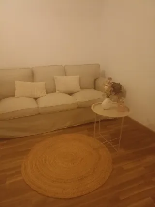 Sofá Ektorp Ikea 3 Plazas Beige. 3 meses, sin uso.