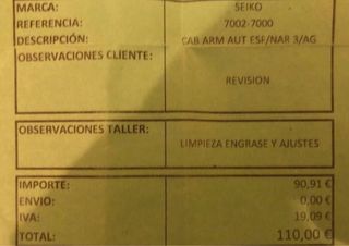 Reloj Seiko 7002 Automático