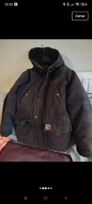 Abrigo Carhartt Negro 3/4