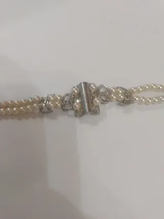 Bracciale perle e argento