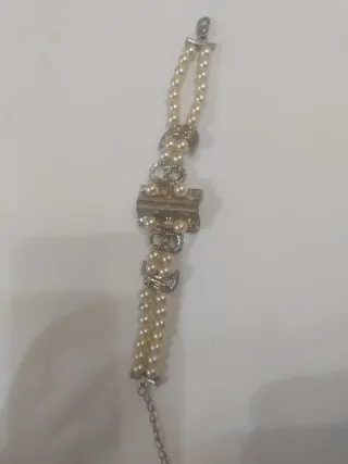 Bracciale perle e argento