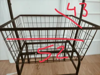 Perchero zapatero metálico negro