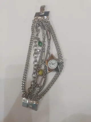 Bracciale donna con ciondoli a stella e pietre