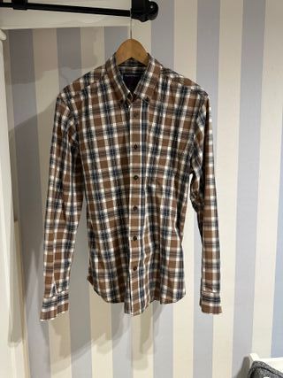 Camisa Springfield cuadros marrón Talla L