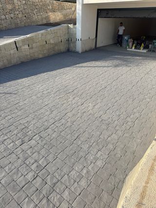 Pavimento de hormigón impreso