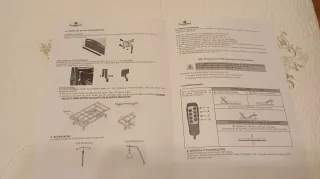 Cama articulada de madera y metal