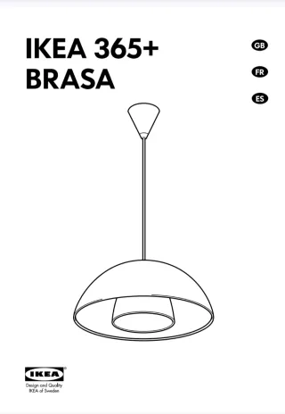Lámpara colgante Ikea 365+ Brasa