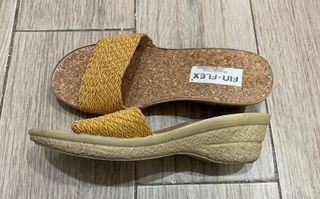 Sandalias FIN-FLEX doradas mujer