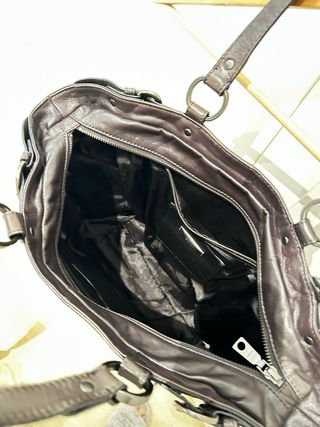 Bolso DKNY Piel Gris Oscuro