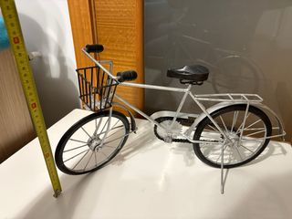 Bicicleta Decorativa Metal con Cesta