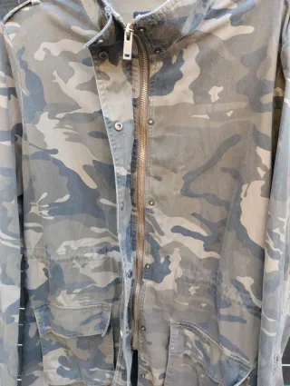 Casaco militar camuflado casual