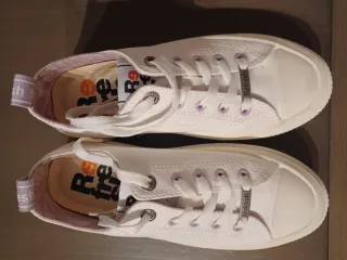 Zapatillas Converse Doble Piso Blancas