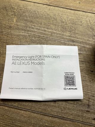 Baliza V-16 Lexus PW023-00002