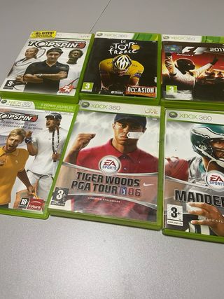 Xbox 360 Giochi: Top Spin, F1, Tiger Woods, Madden