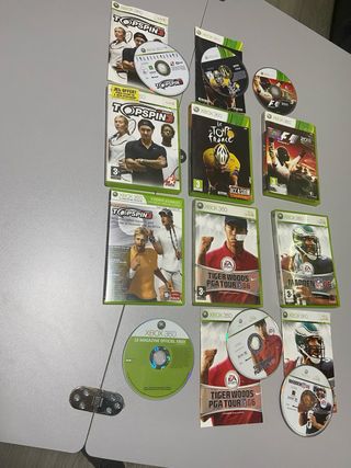 Xbox 360 Giochi: Top Spin, F1, Tiger Woods, Madden