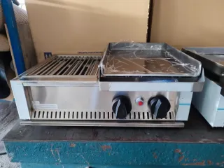 PLANCHA MIXTA A GAS: FRYTOP Y PARRILLA