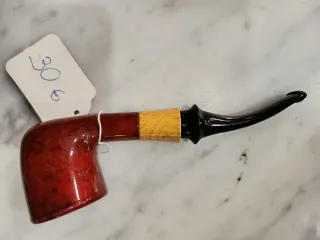 Bote de alabastro decorado