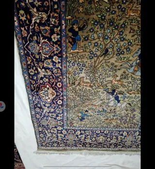 . Alfombra persa Qhom