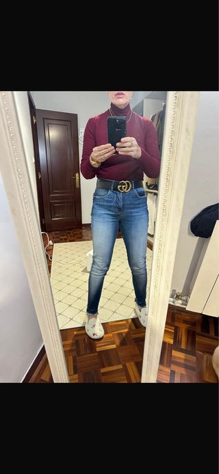 Pantalón cropped Salsa Jeans azul