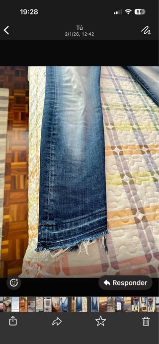 Pantalón cropped Salsa Jeans azul