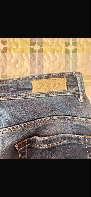Pantalón cropped Salsa Jeans azul