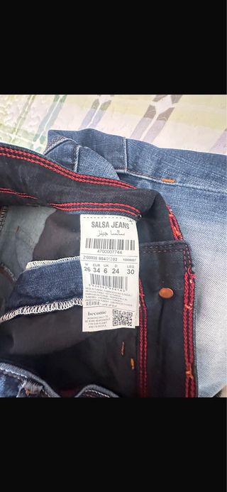 Pantalón cropped Salsa Jeans azul