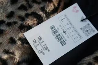 Abrigo Zara Estampado Leopardo
