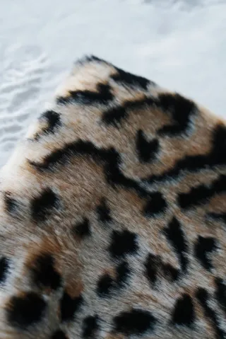 Abrigo Zara Estampado Leopardo