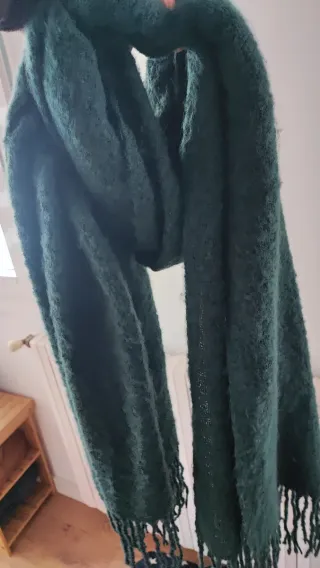 Bufanda gruesa verde