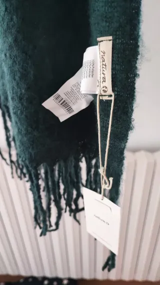 Bufanda gruesa verde