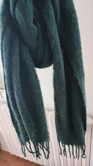 Bufanda gruesa verde