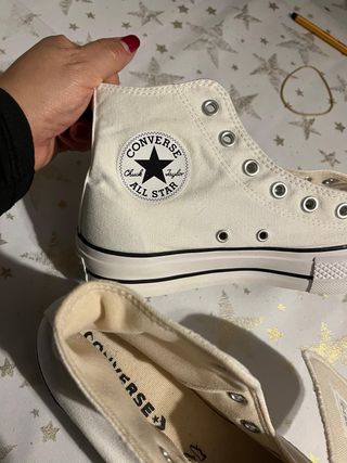 Converse Blancas Plataforma