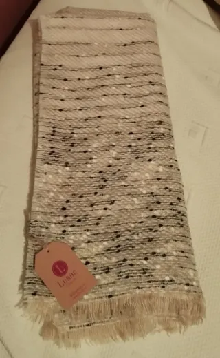 Fular Lesac beige multicolor