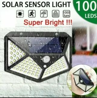 6 faretti per esterni con pannello solare NUOVI