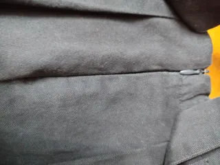 Falda niña invierno azul marino con cinturón