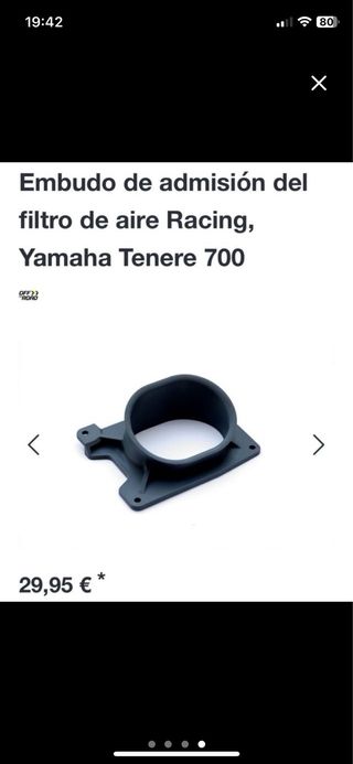Filtro para Yamaha Ténéré