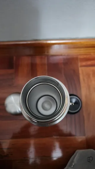 Termo de bambú y acero inoxidable