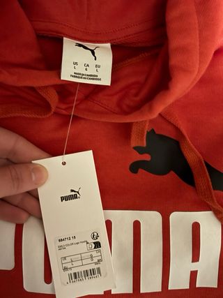 Sudadera Puma Hombre Roja