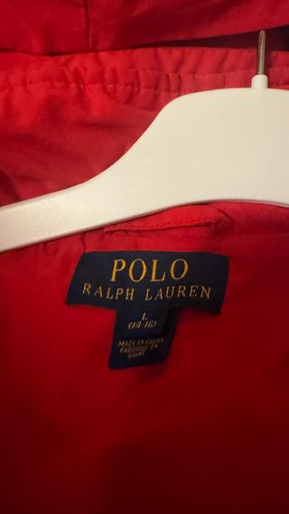 Chaqueta Polo Ralph Lauren Roja con Capucha