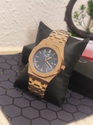 Reloj paazomu Dorado Azul Hombre