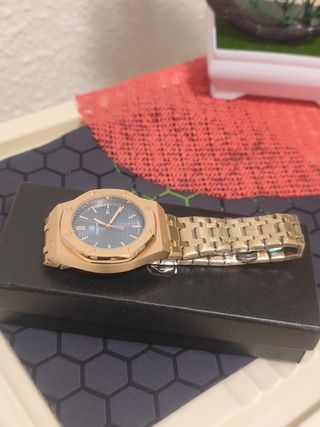 Reloj paazomu Dorado Azul Hombre