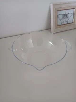 Balança de Cozinha Analógica Prata e Transparente