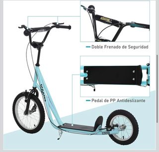 HOMCOM Scooter Patinete Niños 5+ Años