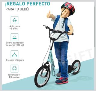 HOMCOM Scooter Patinete Niños 5+ Años