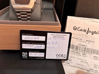 Reloj Hamilton Digital Acero