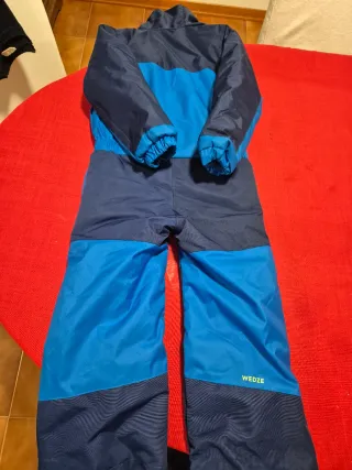 Tuta sci 5 anni bambino Wedze blu e blu navy