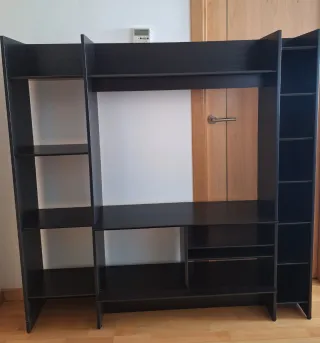 Mueble TV Ikea Negro Madera